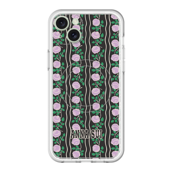 スリムプロテクションプレミアムケース with MagSafe［ ANNA SUI - ROSE STRIPE ］