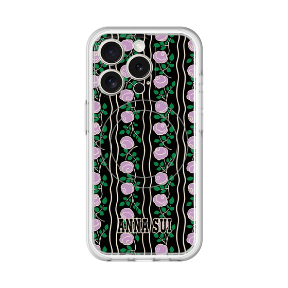 スリムプロテクションプレミアムケース with MagSafe［ ANNA SUI - ROSE STRIPE ］