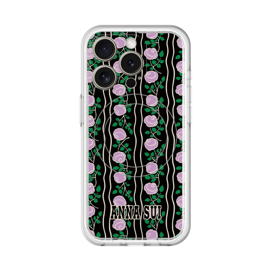 スリムプロテクションプレミアムケース with MagSafe［ ANNA SUI - ROSE STRIPE ］