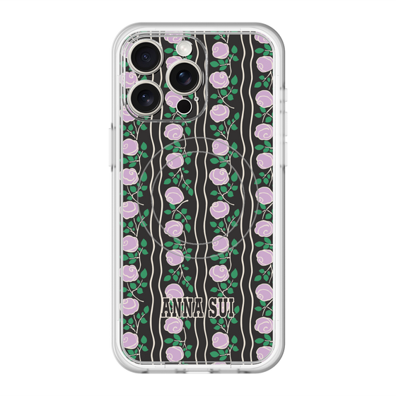 スリムプロテクションプレミアムケース with MagSafe［ ANNA SUI - ROSE STRIPE ］