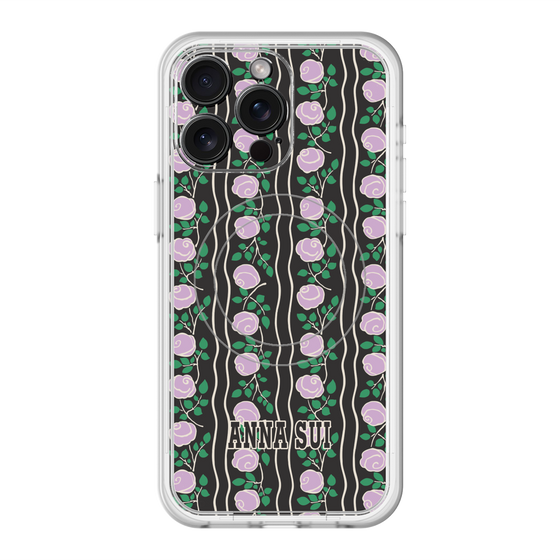 スリムプロテクションプレミアムケース with MagSafe［ ANNA SUI - ROSE STRIPE ］