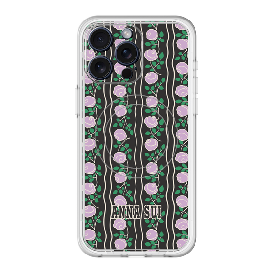 スリムプロテクションプレミアムケース with MagSafe［ ANNA SUI - ROSE STRIPE ］