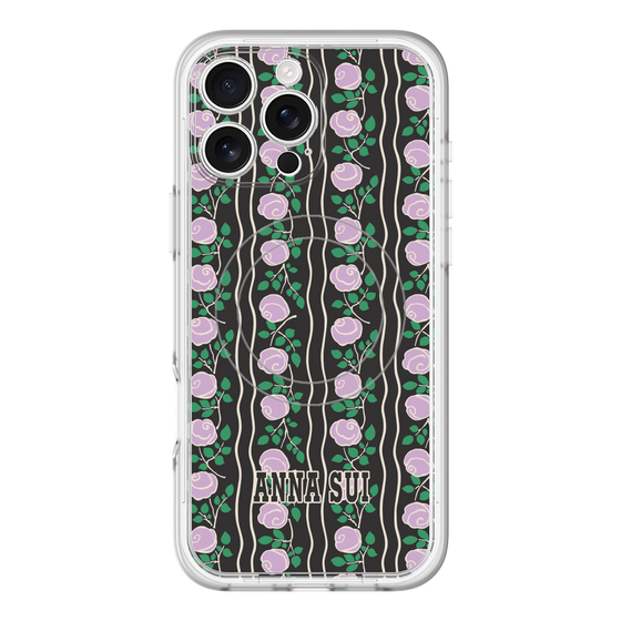 スリムプロテクションプレミアムケース with MagSafe［ ANNA SUI - ROSE STRIPE ］