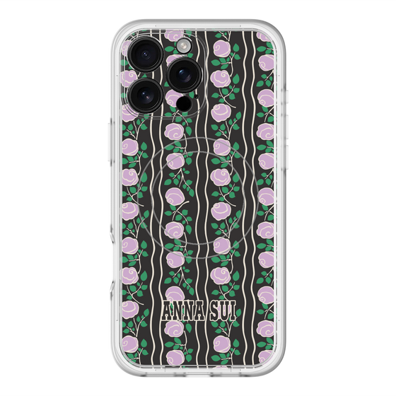 スリムプロテクションプレミアムケース with MagSafe［ ANNA SUI - ROSE STRIPE ］