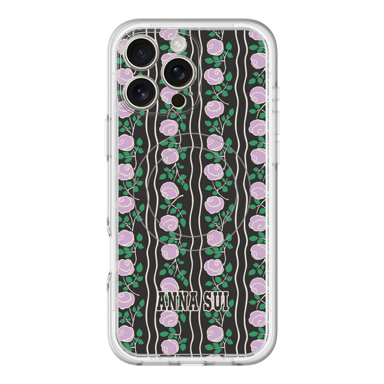 スリムプロテクションプレミアムケース with MagSafe［ ANNA SUI - ROSE STRIPE ］