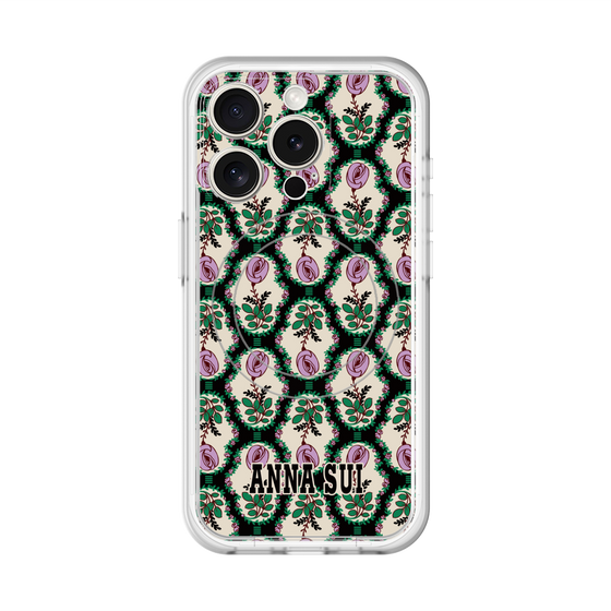 スリムプロテクションプレミアムケース with MagSafe［ ANNA SUI - ROSE CAMEO ］