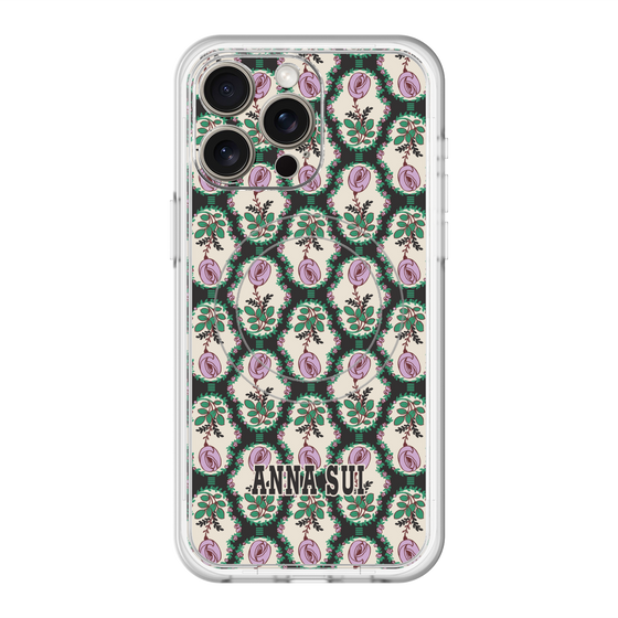 スリムプロテクションプレミアムケース with MagSafe［ ANNA SUI - ROSE CAMEO ］