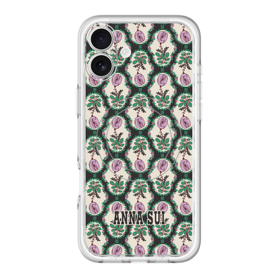 スリムプロテクションプレミアムケース with MagSafe［ ANNA SUI - ROSE CAMEO ］
