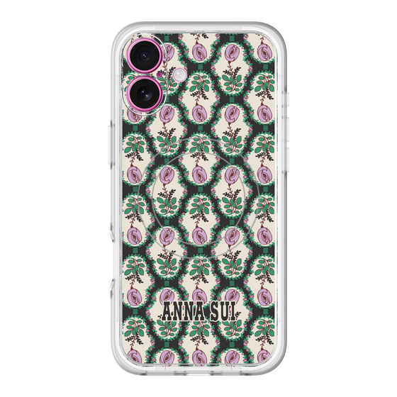 スリムプロテクションプレミアムケース with MagSafe［ ANNA SUI - ROSE CAMEO ］