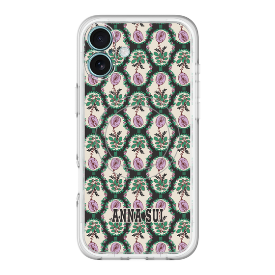 スリムプロテクションプレミアムケース with MagSafe［ ANNA SUI - ROSE CAMEO ］