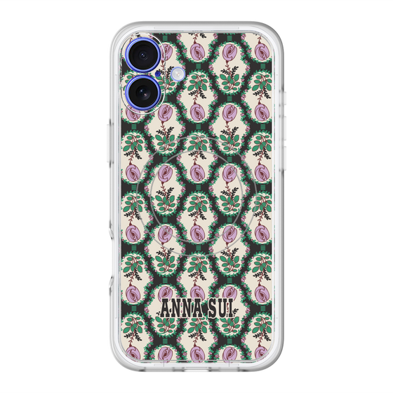 スリムプロテクションプレミアムケース with MagSafe［ ANNA SUI - ROSE CAMEO ］