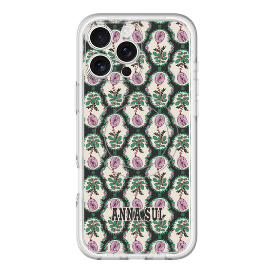 スリムプロテクションプレミアムケース with MagSafe［ ANNA SUI - ROSE CAMEO ］