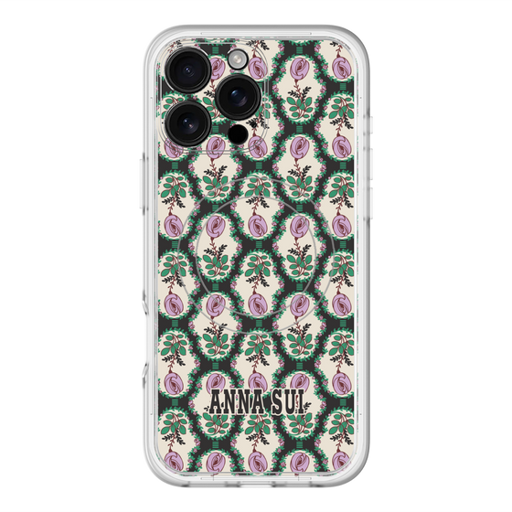 スリムプロテクションプレミアムケース with MagSafe［ ANNA SUI - ROSE CAMEO ］