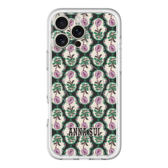 スリムプロテクションプレミアムケース with MagSafe［ ANNA SUI - ROSE CAMEO ］