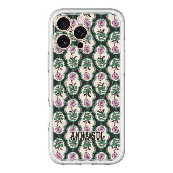 スリムプロテクションプレミアムケース with MagSafe［ ANNA SUI - ROSE CAMEO ］