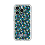 スリムプロテクションプレミアムケース with MagSafe［ ANNA SUI - HEARTS VINE - BLUE ］