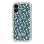 スリムプロテクションプレミアムケース with MagSafe［ ANNA SUI - HEARTS VINE - BLUE ］