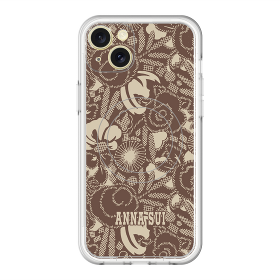 スリムプロテクションプレミアムケース with MagSafe［ ANNA SUI - STITCHED FLORAL ］