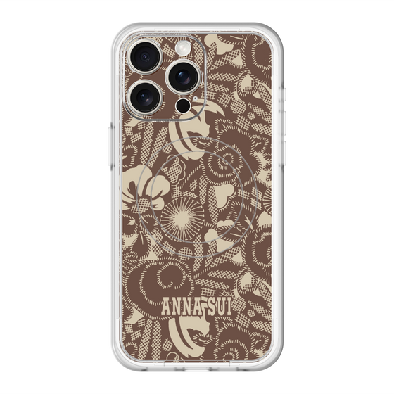 スリムプロテクションプレミアムケース with MagSafe［ ANNA SUI - STITCHED FLORAL ］