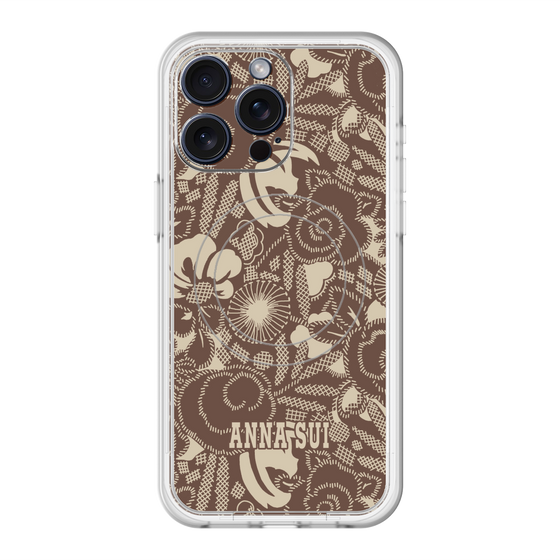 スリムプロテクションプレミアムケース with MagSafe［ ANNA SUI - STITCHED FLORAL ］