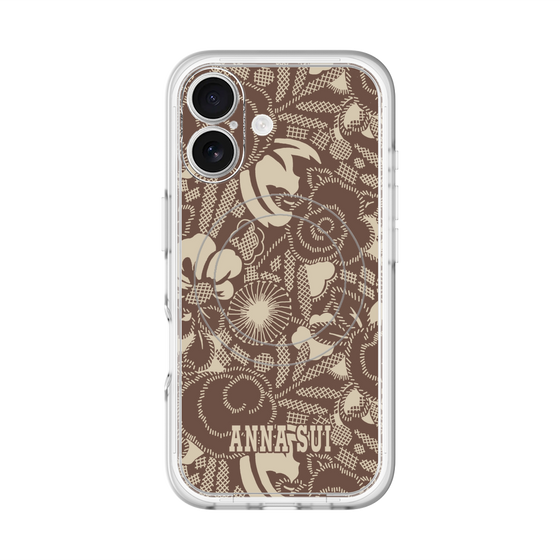 スリムプロテクションプレミアムケース with MagSafe［ ANNA SUI - STITCHED FLORAL ］