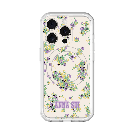 スリムプロテクションプレミアムケース with MagSafe［ ANNA SUI - ROSEBUDS ］