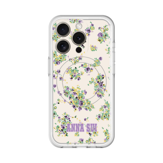 スリムプロテクションプレミアムケース with MagSafe［ ANNA SUI - ROSEBUDS ］