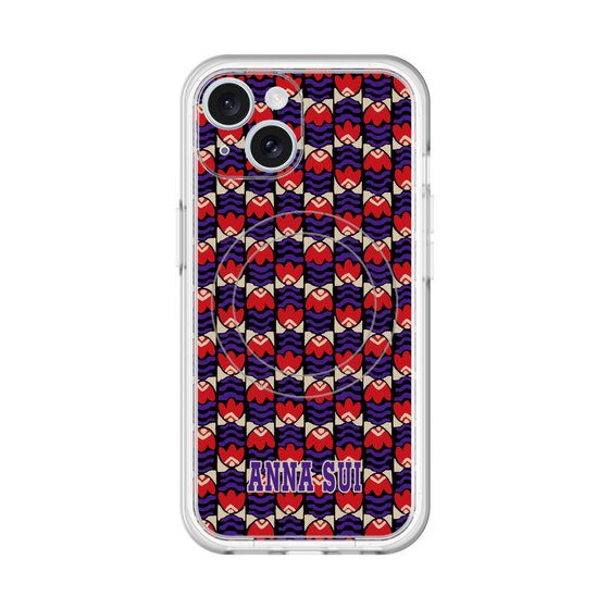 スリムプロテクションプレミアムケース with MagSafe［ ANNA SUI - TULIPS ］