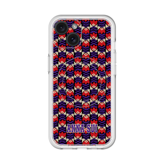 スリムプロテクションプレミアムケース with MagSafe［ ANNA SUI - TULIPS ］