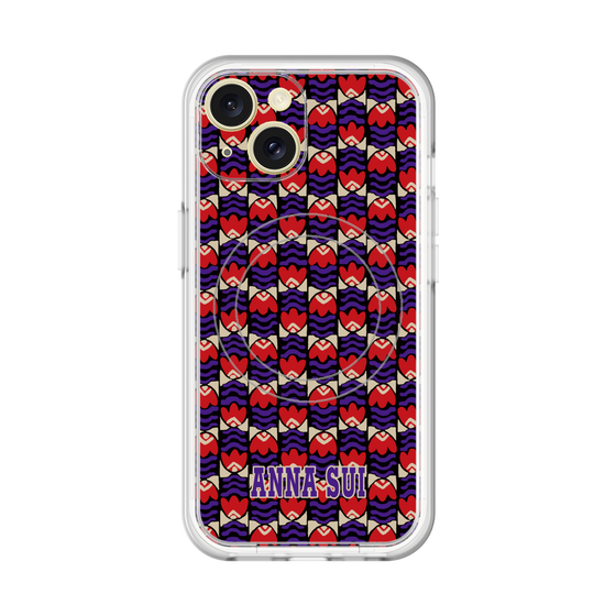 スリムプロテクションプレミアムケース with MagSafe［ ANNA SUI - TULIPS ］
