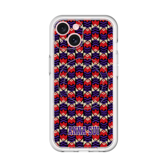 スリムプロテクションプレミアムケース with MagSafe［ ANNA SUI - TULIPS ］