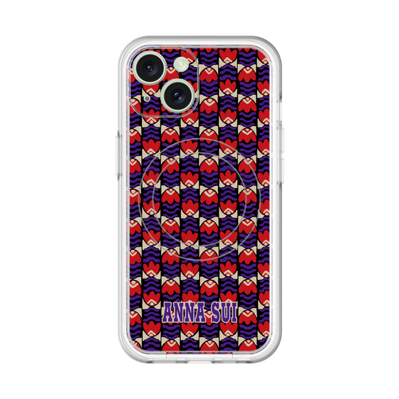 スリムプロテクションプレミアムケース with MagSafe［ ANNA SUI - TULIPS ］