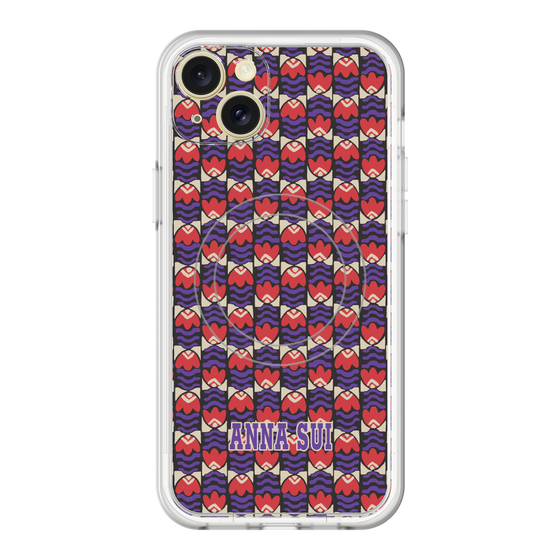 スリムプロテクションプレミアムケース with MagSafe［ ANNA SUI - TULIPS ］