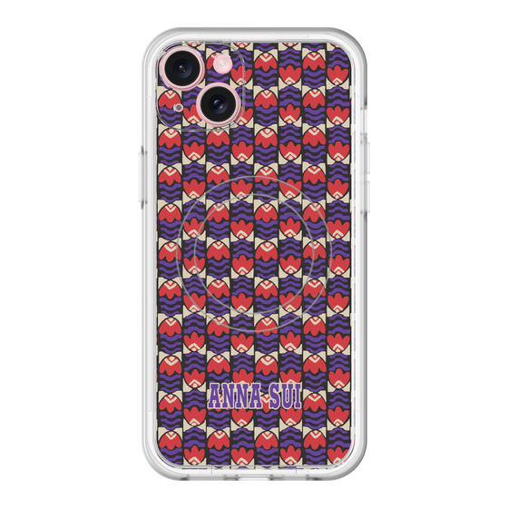 スリムプロテクションプレミアムケース with MagSafe［ ANNA SUI - TULIPS ］