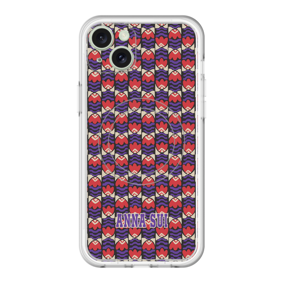 スリムプロテクションプレミアムケース with MagSafe［ ANNA SUI - TULIPS ］