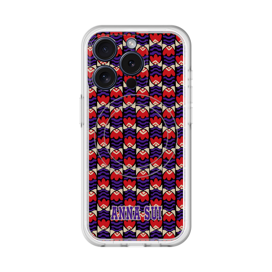 スリムプロテクションプレミアムケース with MagSafe［ ANNA SUI - TULIPS ］