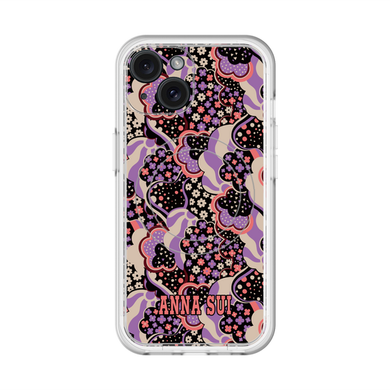 スリムプロテクションプレミアムケース with MagSafe［ ANNA SUI - WAVY CLOUDS ］