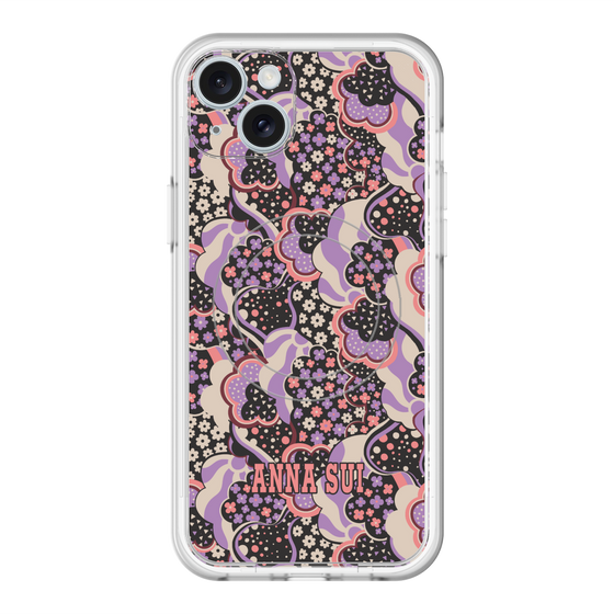 スリムプロテクションプレミアムケース with MagSafe［ ANNA SUI - WAVY CLOUDS ］