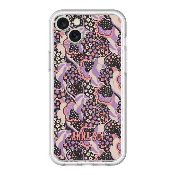 スリムプロテクションプレミアムケース with MagSafe［ ANNA SUI - WAVY CLOUDS ］