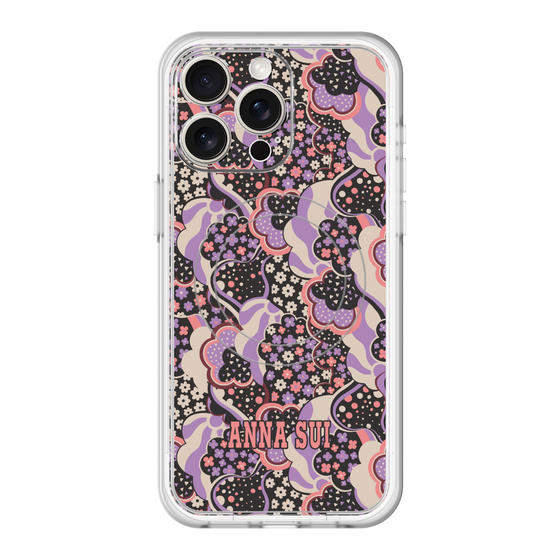 スリムプロテクションプレミアムケース with MagSafe［ ANNA SUI - WAVY CLOUDS ］