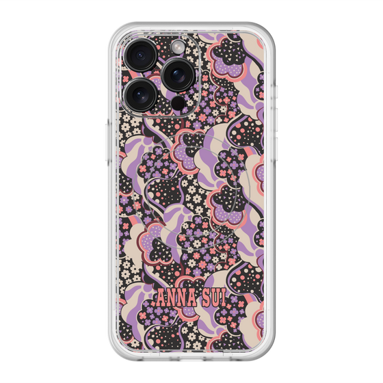 スリムプロテクションプレミアムケース with MagSafe［ ANNA SUI - WAVY CLOUDS ］