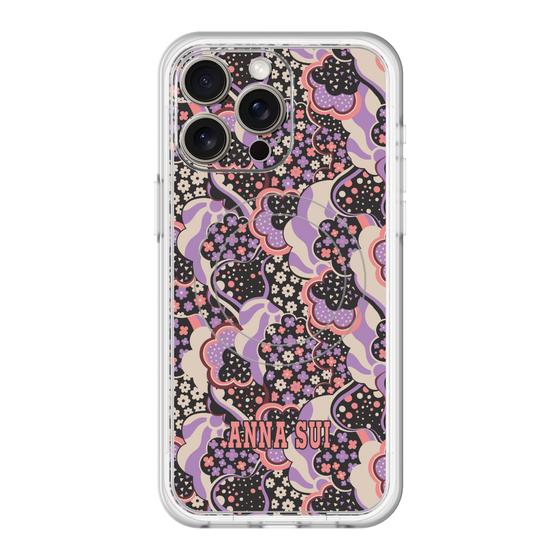スリムプロテクションプレミアムケース with MagSafe［ ANNA SUI - WAVY CLOUDS ］