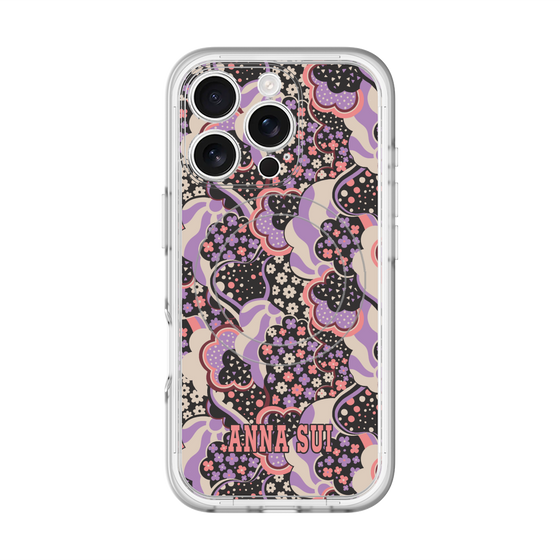 スリムプロテクションプレミアムケース with MagSafe［ ANNA SUI - WAVY CLOUDS ］