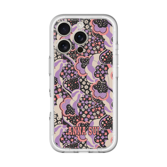 スリムプロテクションプレミアムケース with MagSafe［ ANNA SUI - WAVY CLOUDS ］
