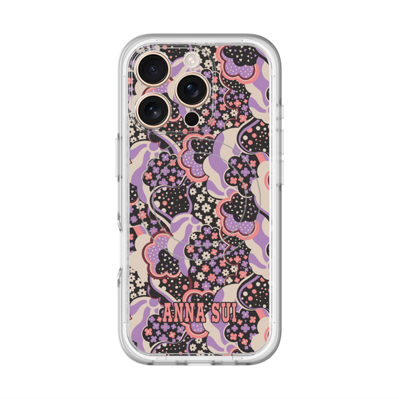 スリムプロテクションプレミアムケース with MagSafe［ ANNA SUI - WAVY CLOUDS ］