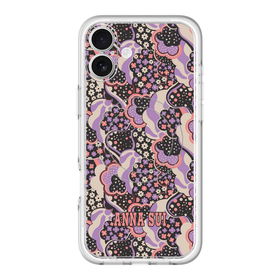 スリムプロテクションプレミアムケース with MagSafe［ ANNA SUI - WAVY CLOUDS ］