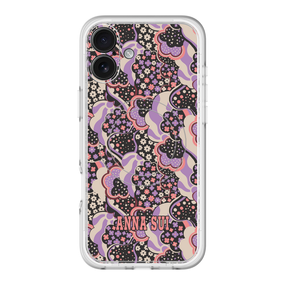 スリムプロテクションプレミアムケース with MagSafe［ ANNA SUI - WAVY CLOUDS ］