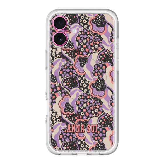 スリムプロテクションプレミアムケース with MagSafe［ ANNA SUI - WAVY CLOUDS ］