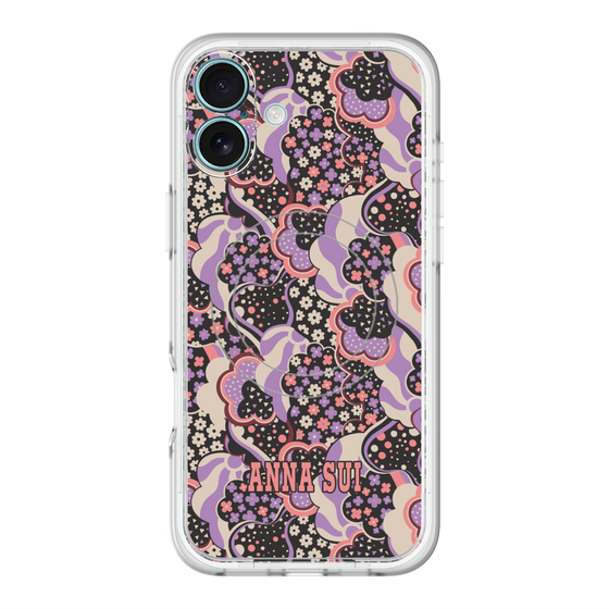 スリムプロテクションプレミアムケース with MagSafe［ ANNA SUI - WAVY CLOUDS ］
