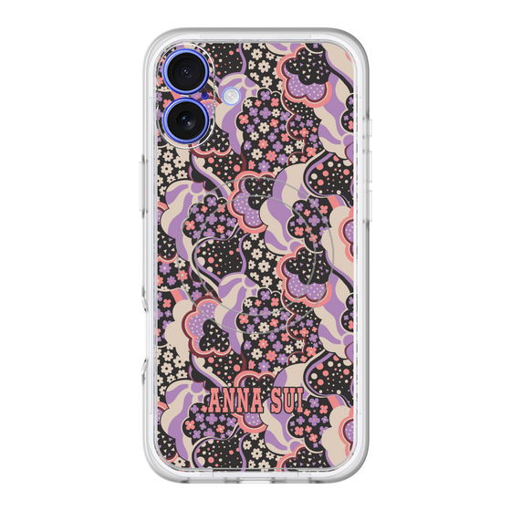 スリムプロテクションプレミアムケース with MagSafe［ ANNA SUI - WAVY CLOUDS ］